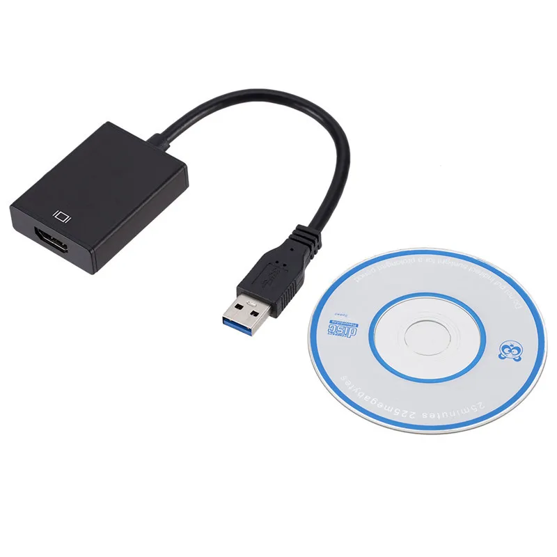 HD 1080P USB 3,0 к HDMI конвертер адаптер USB кабель для передачи данных для HDMI внешняя Видеокарта Multi touch монитор адаптер для Windows 7/8/10