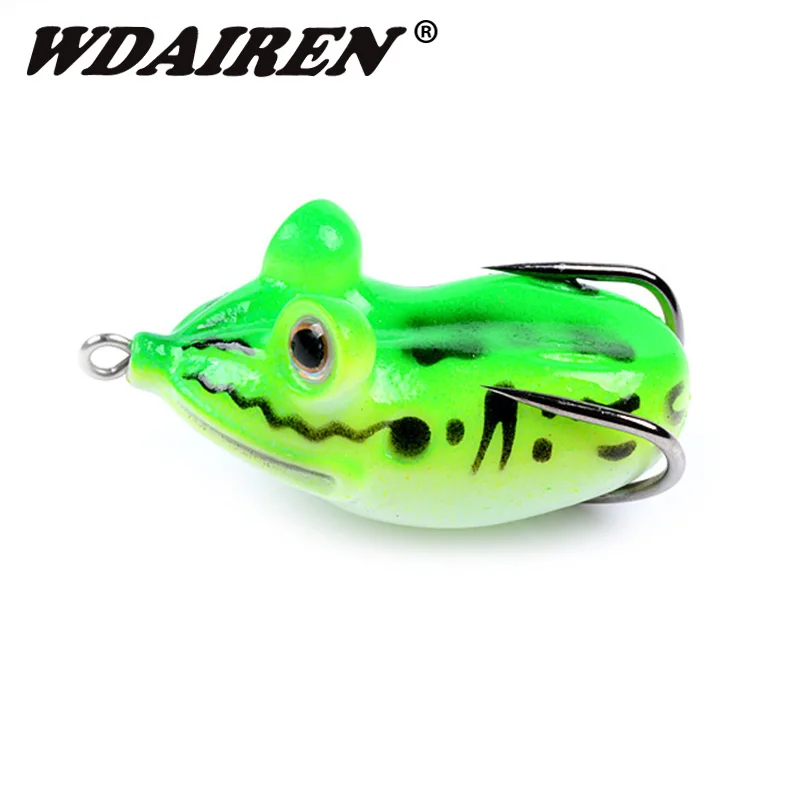 

WDAIREN Frog Lure 5.5cm 11.5g Soft artificial baits Minnow Silicone Bait Carp Fishing Tackle Wobblers Fishing Gear Peche WD-569
