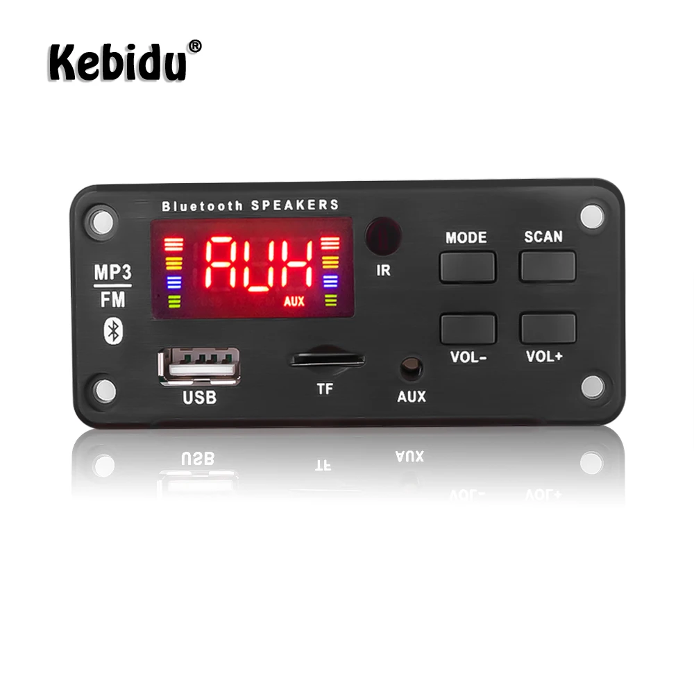 5V-12V Handsfree Bluetooth 5.0 Car Radio MP3 Player Decoder Board Support Recording FM TF SD Card AUX Audio Module