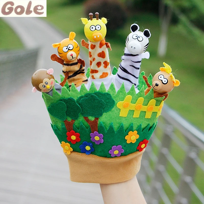 Brinquedos Menino Toy Story Animal Finger Puppets Set Amusing Game Parent Child Interaction Teaching Toys Family | Игрушки и хобби