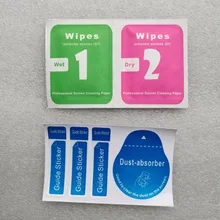 10000 комплектов влажные сухие салфетки+ пылепоглощающая чистящая ткань для закаленного Защитная стеклянная пленка для экрана