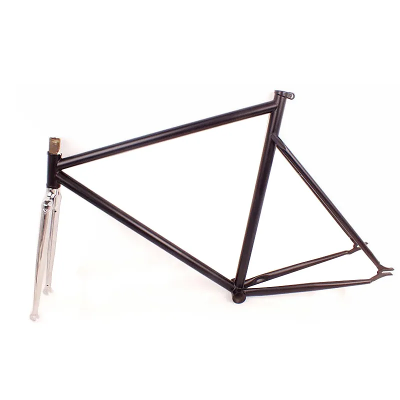 Top Fixed Gear Bike frame 57cm steel bike frame restoring Gold plating road bike 700C frame Include seatpost ,stem ,BB 3 Top Fixed Gear Bike frame 57cm steel bike frame restoring Gold plating road bike 700C frame Include seatpost ,stem ,BB 3