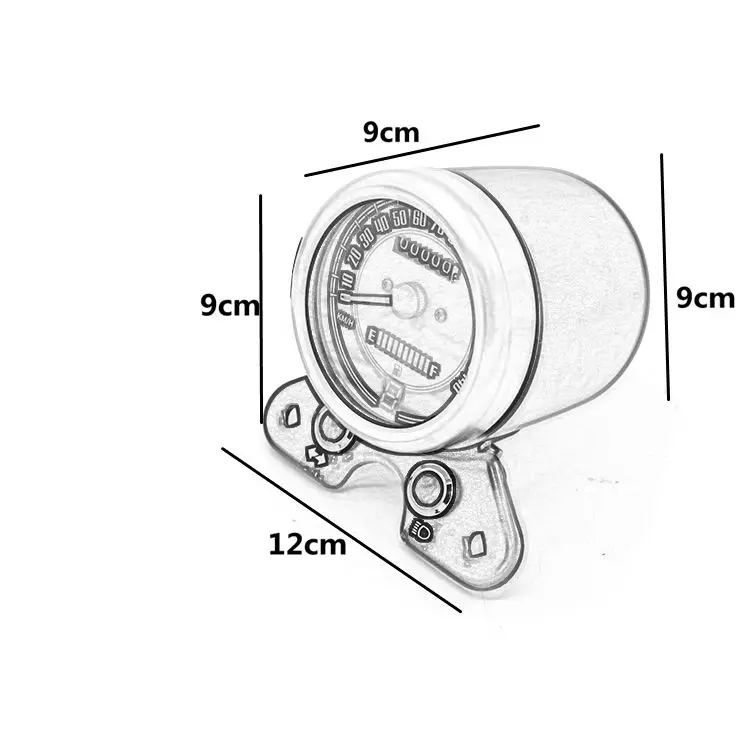 Универсальный 12 В мотоциклетный ЖК-светодиодный цифровой измерительный одометр спидометр масляный датчик на заказ для Honda Yamaha Suzuki Kawasaki BMW