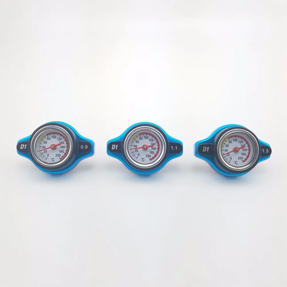 

Free Shipping D1 Small Head Thermo Radiator Cap Tank Cover With Temperature Gauge Utility Safe 0.9 And 1.1 And 1.3 Bar