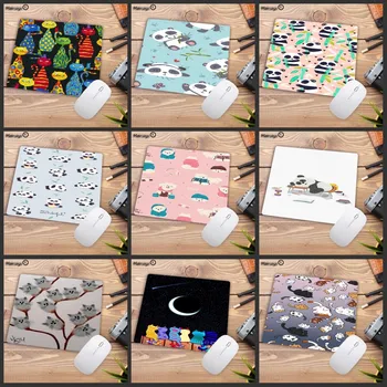 

Mairuige Big Promotion In Stocked Cute Cat Panda Animal Office Mice Rubber Mouse Pad Small Size for 18x22cm Gaming Mousepad