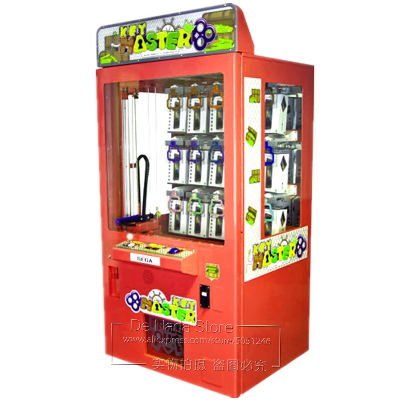 

Red Key Master Gift Prize Vending Machine Amusement Games Coin Operated Toy Claw Cranes Machine For Sale