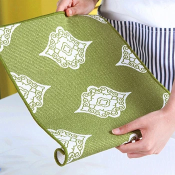 

4 Pcs/lot New Fashion Cotton Fabric Dining Table Placemat Europe Style Kitchen Tool Tableware Pad Coaster Coffee Tea Place Mat