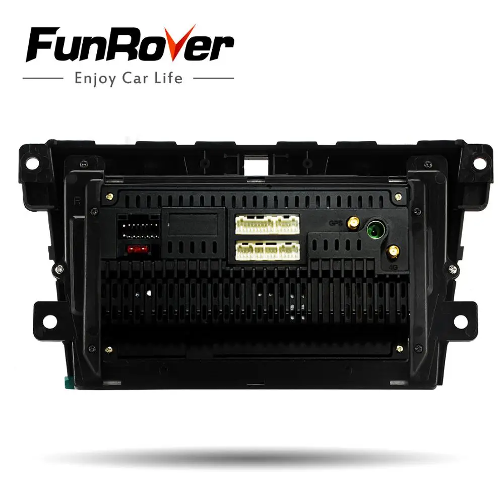 Excellent Funrover 2.5D+IPS 2 din Car Multimedia player android 9.0 car dvd  stereo radio For Mazda CX7 CX 7 CX-7 2008-2015 gps navigation 5