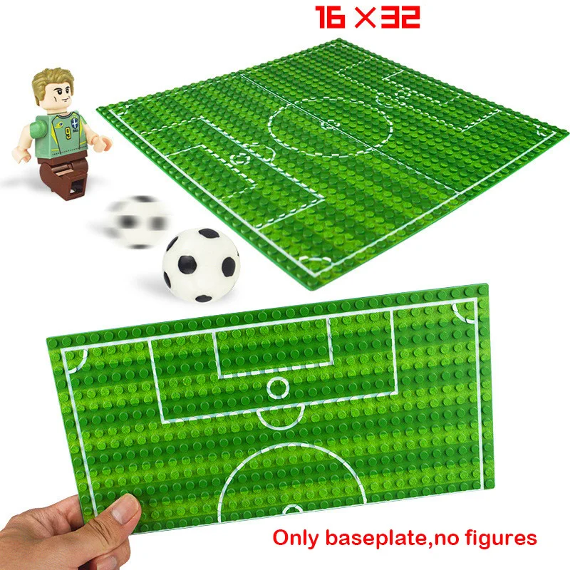 

32*16 Football field Baseplate Basketball Court Baseplate Building Blocks Parts Bricks Base Plate Compatible Classic figure