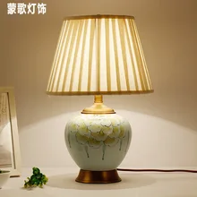 TUDA Table Lamps Ceramic Lamp of Bedroom American Rural Sitting Room Decoration Lamp Study Chinese All Copper Lamp цена TUDA Table Lamps Ceramic Lamp of Bedroom American Rural Sitting Room Decoration Lamp Study Chinese All Copper Lamp цены онлайн