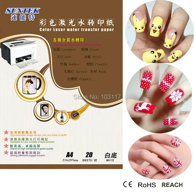 

A4 Laser Waterslide Decal Paper WHITE 70 Sheets Package Printing Paper