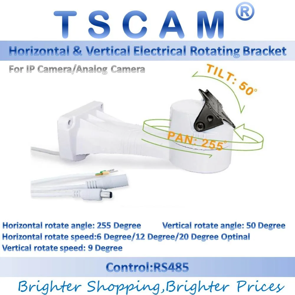 bilder für TSCAM Outdoor CCTV Halterung PTZ Elektrische Rotierenden RS485 Anschluss Pan Tilt Rotation Motor Eingebautes Für IP Kamera Zubehör bilder für TSCAM Outdoor CCTV Halterung PTZ Elektrische Rotierenden RS485 Anschluss Pan Tilt Rotation Motor Eingebautes Für IP Kamera Zubehör