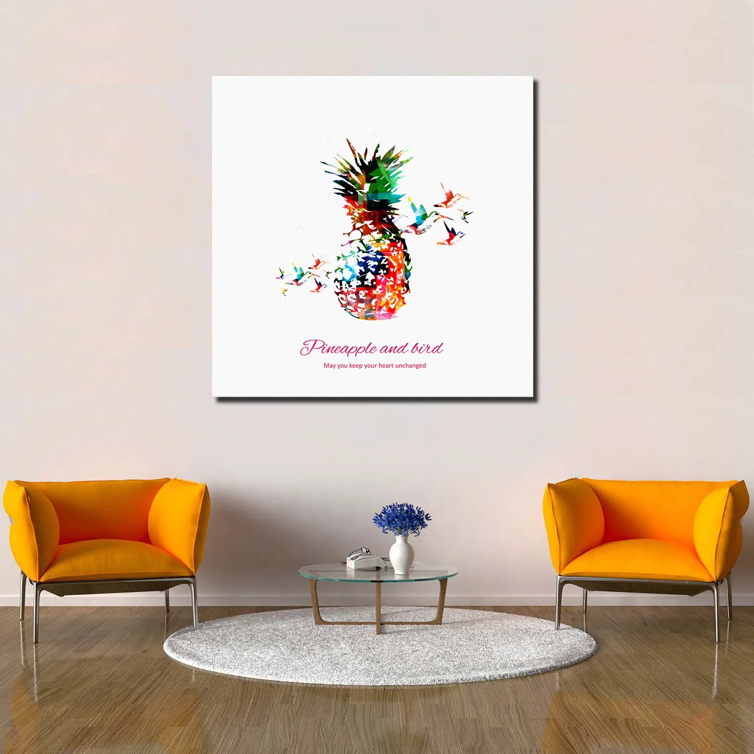 ArtStore цветная Геометрическая ананасовая картина маслом Печать Искусство Weddingparty