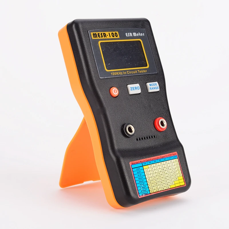 AutoRange Online Capacitor ESR Low Ohm Meter 0.001 to 100.0R Accuracy Digital In Circuit Capacitance Resistance Capacitor Tester