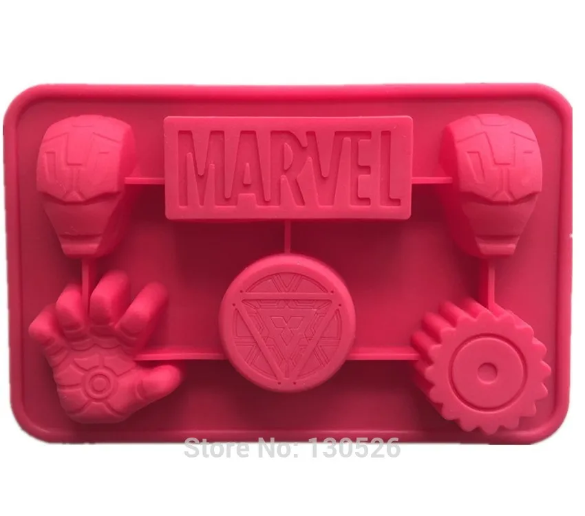 

Tony Stark Cake Mold Iron Man Figure Silicone Chocolate Decorating Fondant 3D Shape Ice Mold Cookies Baking Tools