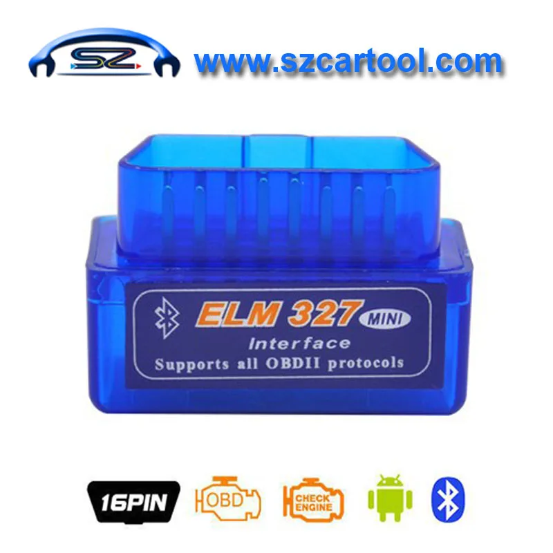 MINI ELM327 Bluetooth v2.1 ELM 327 Version 2.1 OBD2 / OBDII for Android Torque Car Code Scanner Cartool Free Shipping |