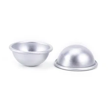 2 шт алюминиевые формы бомбы для ванны DIY Ванна Fizzy Сфера круглый пресс-формы шариков