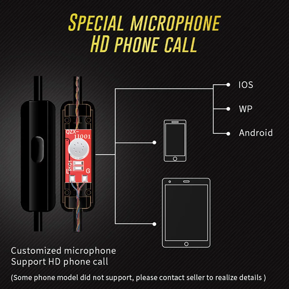 KZ HD9 наушники HiFi спортивные наушники медные ушные крючки тип в ухо с микрофоном музыкальные наушники