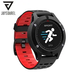 Jaysdarel Смарт-часы № 1 F5 сердечного ритма Мониторы GPS Multi-спортивный режим OLED высотомер Bluetooth Фитнес трекер для android IOS