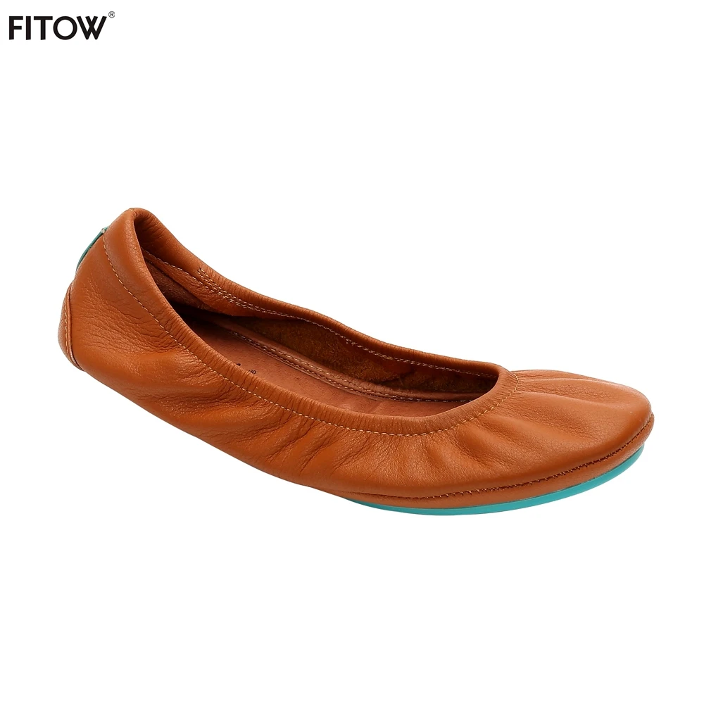 

5 Pairs/lot Dropshipping Newest Foldable Ballerina Shoes Women Leather Ballet Flats Foldable Portable Flats Shoes Size 36-42