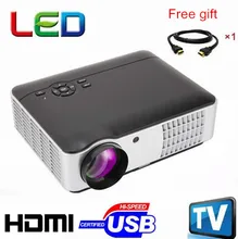 Hot selling 200inch big screen wifi HD digtial video LED Multimedia Projector With HDMI /USB /TV /VGA Perfect For Home Theater