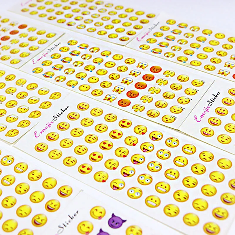 

36pcs Emoji Smile Face Diary Stickers Post It Kawaii Planner Memo Scrapbooking Sticker Stationery Child Toy Sticke