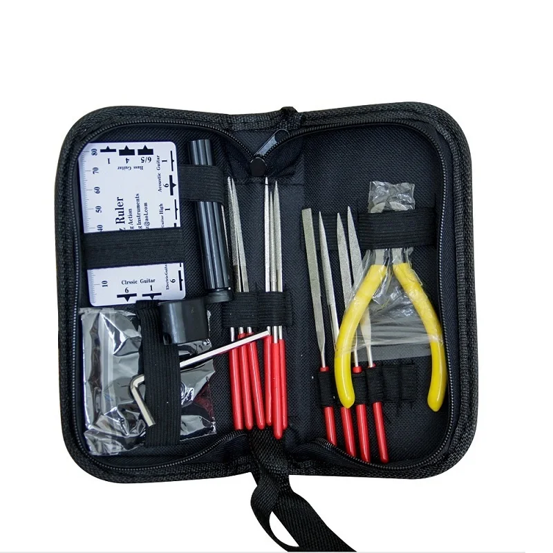 Professional Guitar Care Tool Repair Maintenance Tech Kit Set for Acoustic Electric Bass Guitar