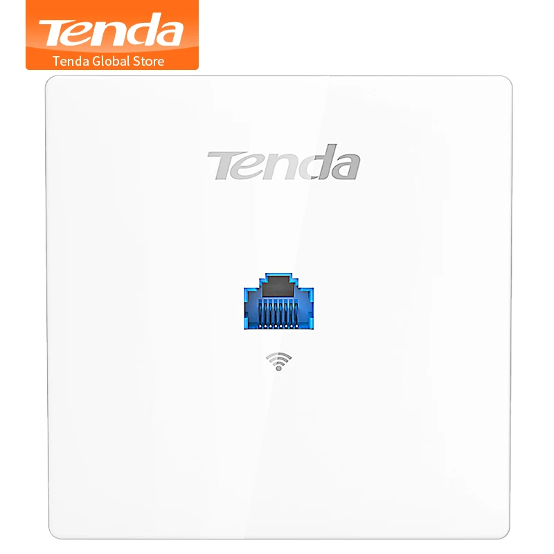 TENDA W9 1200 Мбит/с Беспроводная точка доступа 11AC Беспроводная In-Wall 86 Тип AP, Крытый Настенный клиент+ AP, для отеля/виллы/больницы палаты