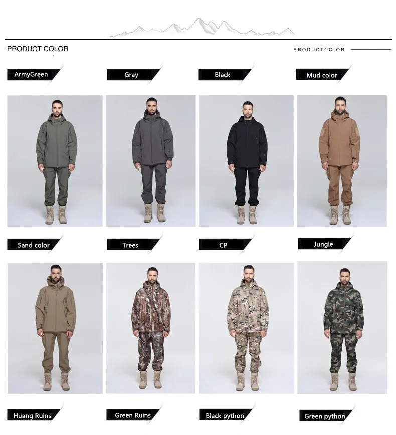 Pantalones de Goretex impermeables dise/ño de estampado de camuflaje
