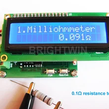 Высокая точность Миллиомметр от 0 до 120 Ом низкое сопротивление тестер измеритель емкости Модуль тестирования