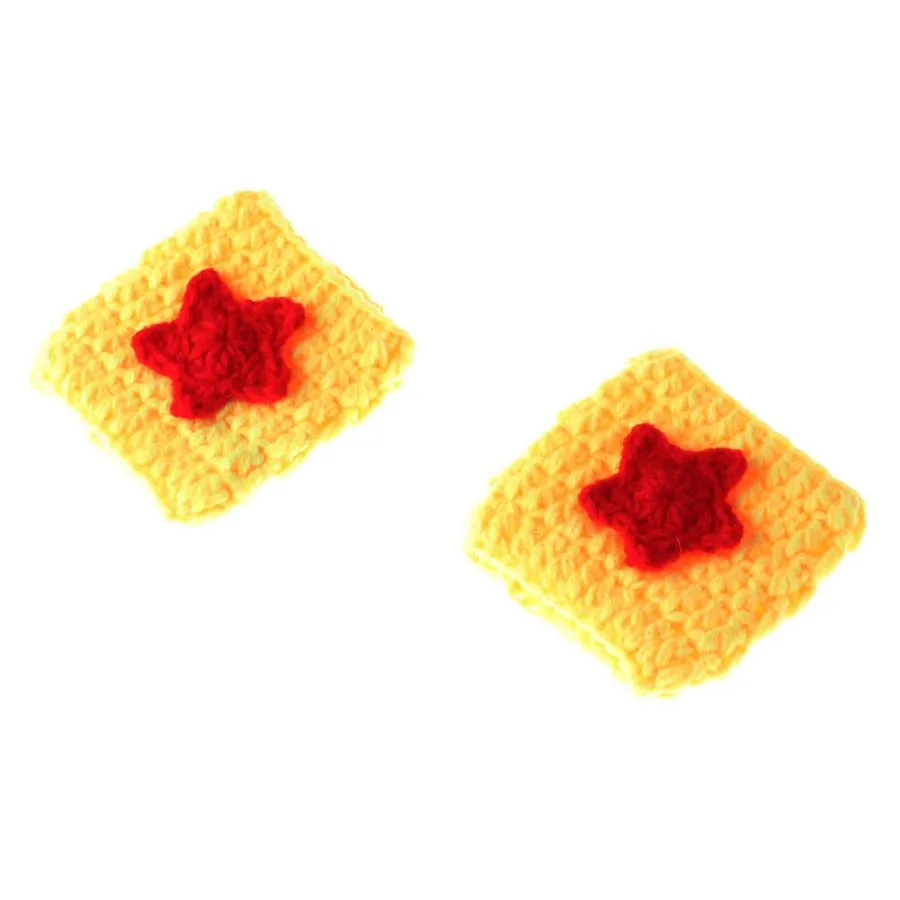 New Superhero Baby Crochet Wonder Woman Costume Newborn Knitted Comics Photography Prop Cape Crown and Wristlets Outfit (5)