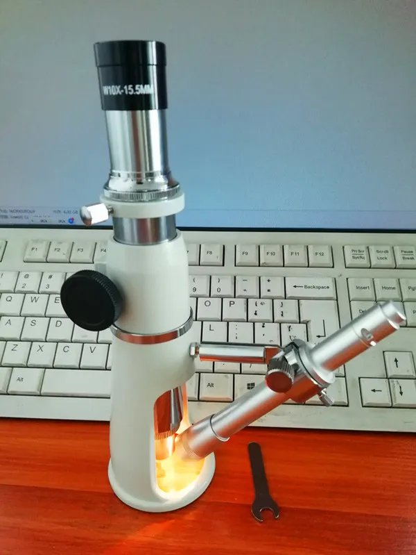 

AIBOULLY XC-100L portable microscope 50X handheld microscopes 40X measuring microscope 20X simple magnifier 0.1mm tick mark