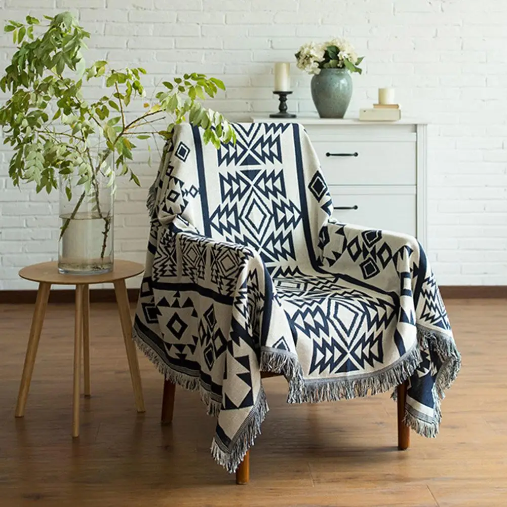 

Geometric Pattern Sofa Cover Blanket Couch Mat Lounge Rug Carpet Sheet Slipcover Set