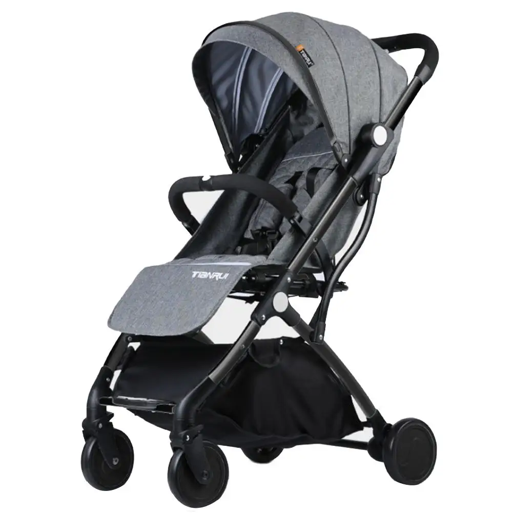Kidlove, детская коляска, 2 в 1, коляска, лежащая или амортизирующая, складной светильник, вес, двусторонняя, для детей, для путешествий, тележка - Цвет: Gray