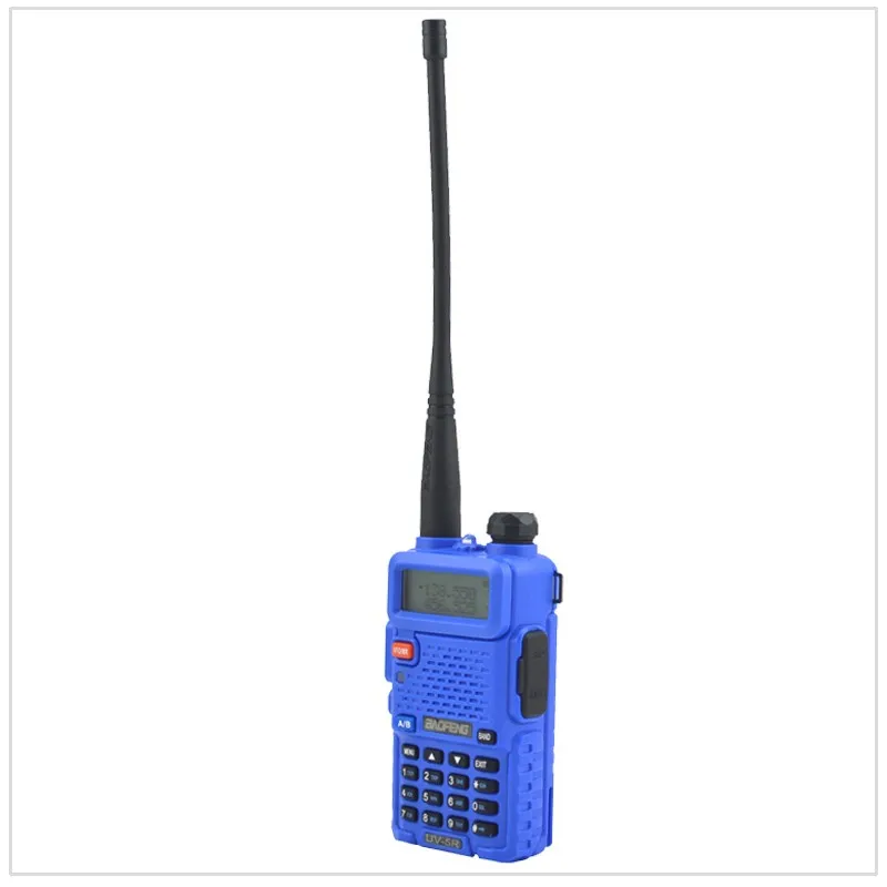 СИНИЙ baofeng 5R радио двухполосная UV-5R рация двойной дисплей 136-174/400-520 МГц двухстороннее радио с бесплатным наушником BF-UV5R