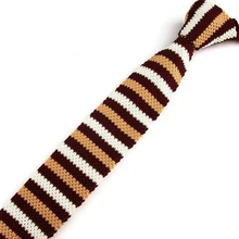 Мужские темно-красные белые полосатые галстуки, классический вязаный галстук, узкие Вязаные Галстуки мальчишник, деловой ГАЛСТУК ZZLD133