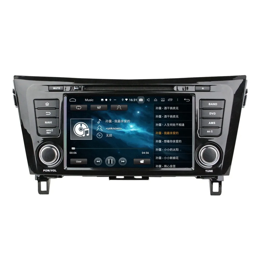Excellent 4GB+32GB IPS Android 9.0 Octa Core 2 din 8" Car DVD GPS for Nissan QashQai X-Trail 2014 2015 2016 GPS Radio Bluetooth WIFI USB 7