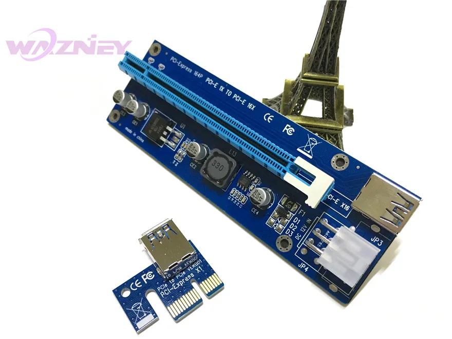 Адаптер для видеокарты VER 006C PCI E Express адаптер с 6 контактами питания майнинга