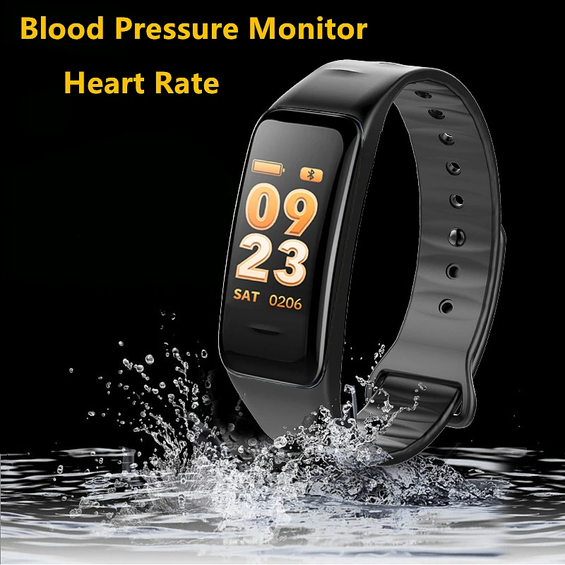 Bluetooth Смарт-браслет кровяное давление и монитор сердечного ритма Водонепроницаемый Фитнес-браслет трекер сна для спорта здоровье
