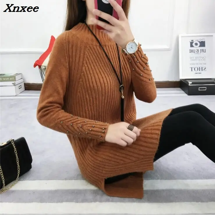 2018 Winter Women's Sweater Female Autumn Casual Fashion Pullover Ladies Long Sleeve O Neck Solid Xnxee 2018 Winter Women's Sweater Female Autumn Casual Fashion Pullover Ladies Long Sleeve O Neck Solid Xnxee