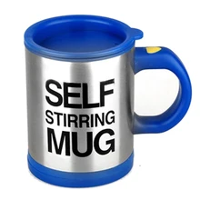 400 ml Creativo Eléctrico Automático Auto Agitación Tazas de Café de Mezcla Automática Mezclador Marca Tazas de Leche de Acero Inoxidable Gabinete