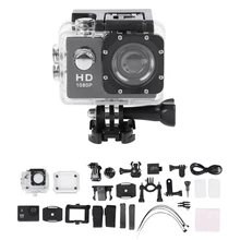 Спортивная камера 1080P Full HD Водонепроницаемая подводная камера с широкоугольным объективом 140 градусов 12 МП Водонепроницаемая подводная камера