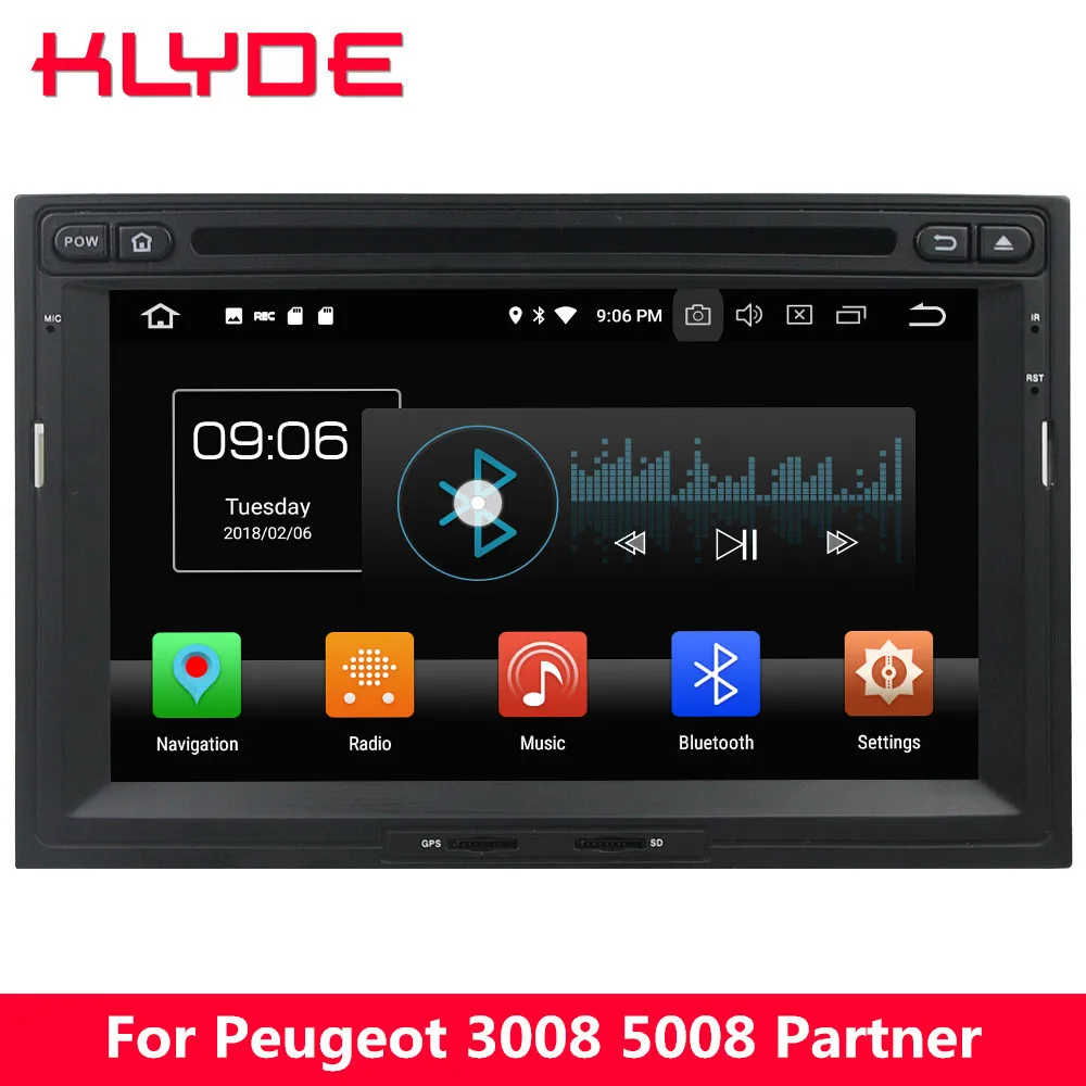 Excellent KLYDE 4G Android 8 Octa Core 4GB RAM 32GB ROM Car DVD Player Stereo For Peugeot 3008 5008 Partner 2010 2011 2012 2013 2014-2016 0 Excellent KLYDE 4G Android 8 Octa Core 4GB RAM 32GB ROM Car DVD Player Stereo For Peugeot 3008 5008 Partner 2010 2011 2012 2013 2014-2016 0