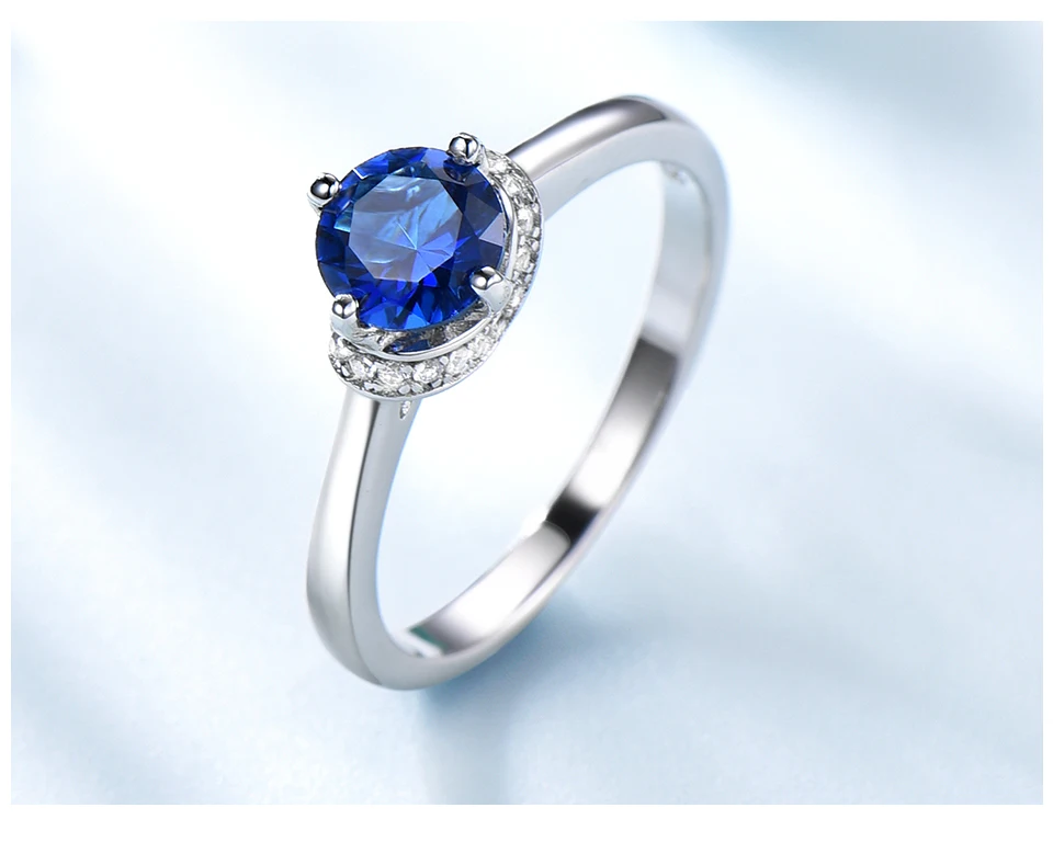 UMCHO Sapphire 925 sterling silver rings for women RUJ090B-1-pc (5)