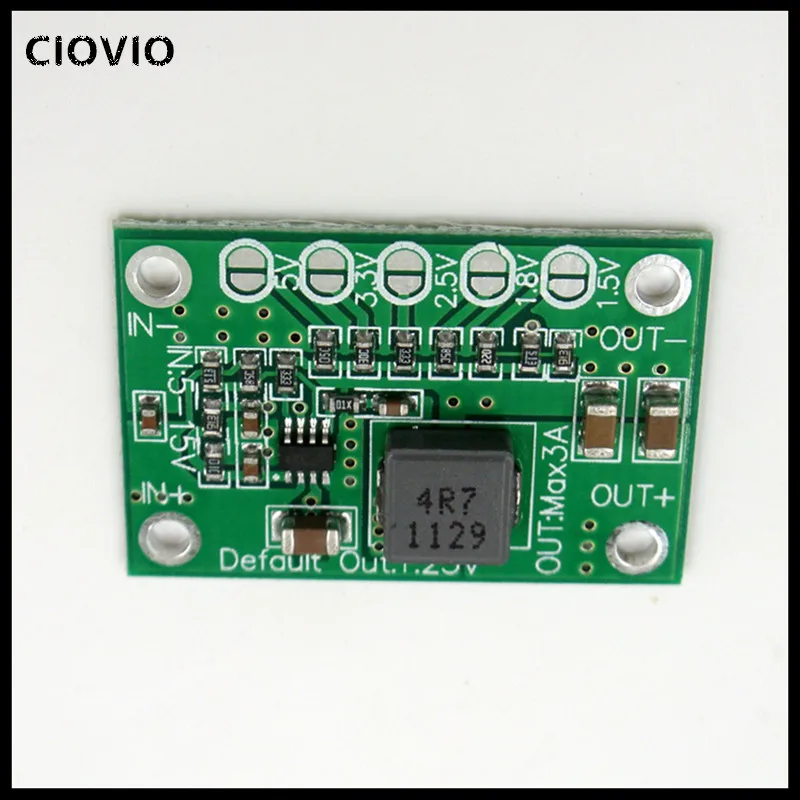 DC DC Step Down Power Module 5-15V To 1.25V1.5V1.8V2.5V3.3V5V Universal Adjustable Buck Voltage   