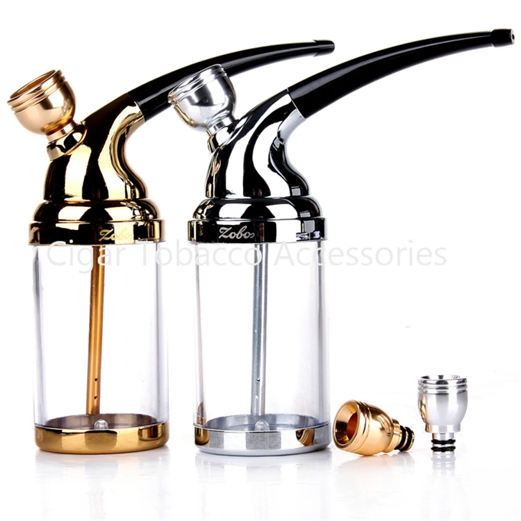 Zobo Pretty Gadgets Portable Healthy Water Smoking Pipe Shisha Hookah Bicirculation Filter