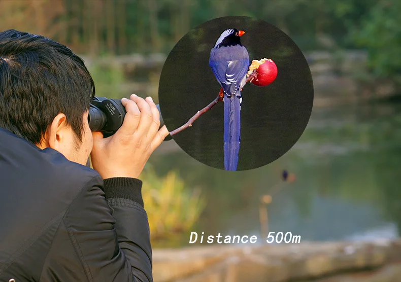 Binóculo com Ampla Bak4 com Lente com Lente 10x50 para Caça Visão Longo Alcance Ótico Profissional à Prova D'água Telescópio Esportivo Prisma Uscamel 30 High Quality Ferramenta