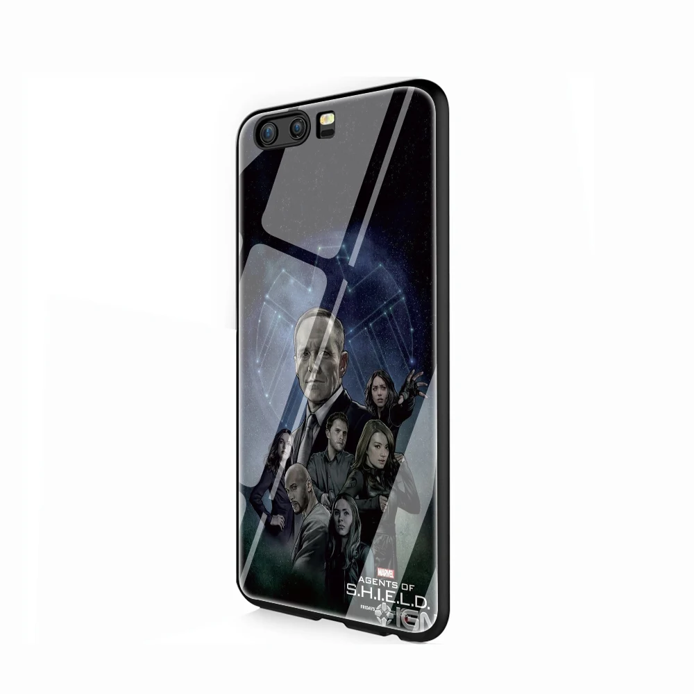 Агенты Marvel щита S. H. I. E. L. D чехол из закаленного стекла для телефона huawei Y9 Honor 8X 7A pro P10 20 Lite Pro mate 20 - Цвет: G2