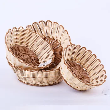 

Rattan Desktop Storage Basket For Kitchen Organizer Toy Fruit Vegetable Sundries Storage Container Cabinet Underwear Case