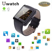 2016 U10L Bluetooth Smart Watch Leather Strap WristWatch Watch U Smartwatch for IPhone 6 5 5S Samsung Huawei Android Phones #B7
